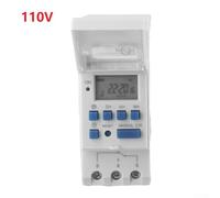 Digital Timer Switch, Programmable Electronic Control for Relay with LCD Display for Industrial Equipment and Street Lights(110V)