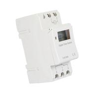 Digital Timer Switch, Programmable LCD DIN Rail Time Relay with 16 On Off Settings 24 Hour 7 Day Cycle 30A Load Backup Battery for Indoor Lighting Control 1 Pack
