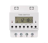 Digital Timer Switch Relay LCD Display Electronic Programmable Time Controller 168H AC220V 60A-100A (60A)