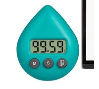 Digital Timer,Waterproof Count Up Timer | Suction Cup Reminder with LCD Display, Timing Tools for Baking/Kitchen Cooking/Reading/Doing Sports/Shower