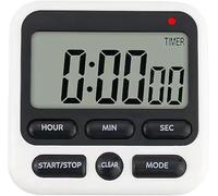 Digital Timer with Large LCD Display, Hour/Minute/Second Modes, 8.00 x 6.00 cm