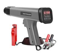 Digital Timing Light, 12V Engine Timing Strobe Light, LED Display Automotive Ignition Timing Light, Inductive Petrol Engine Timing Gun, Repair Tool for Car Motorcycle Marine, Gray