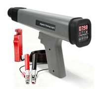 Digital Timing Light, Adjustable Advance Timing Gun with LED RPM Display, 12v Inductive Strobe Light for Petrol Engines, Professional Ignition Timing Tool for Cars Motorcycles Marine Tractors