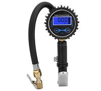 Digital Tire Inflator with Pressure Gauge, LCD Display Backlight, 3-200 PSI Auto Air Inflating Tool for Car Truck Motorcycle Bike, Aluminum Alloy Body with Bleed Valve