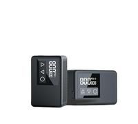 Digital Tire Inflator with Real-Time Pressure Display, Portable Electric Bike Pump, LCD Screen, Preset PSI Control, Battery Level Indicator (Black)