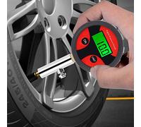 Digital Tire Pressure Gauge for Cars and Trucks, 0 to 200 PSI | LCD Backlit Display, Metal Housing, 0.01 Bar Resolution, Auto Shutoff 30 Seconds, for SUVs