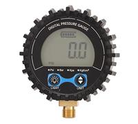 Digital Tire Pressure Gauge LCD Display Four Unit 3-200PSI Wheel Tyre Air Inflator Monitoring Tester M11x1 Thread Blue Backlight