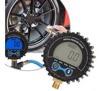 Digital Tire Pressure Testing Device with Precision Voltage Sensor and Clear Unit Indicators on LCD Screen M11x1