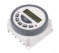 Digital TM619 Time Switch 7 Day Programmable with Multiple On/Off Settings, for battery Backup and Clear LCD for Precise Timing (24V)