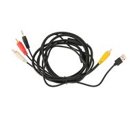 Digital to Analog Audio Conversion Cable, Digital Coaxial to Analog 2RCA 3.5mm AUX Audio Cable for TV DVD Network Set Top Box