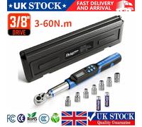 Digital Torque Wrench 1/4" 3/8" Professional Bike Car Repair Adjustable 3-60Nm