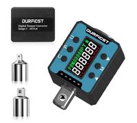 Digital Torque Wrench,DURFICST 1/2" Digital Torque Adapter with Backlight/Alarm, Electronic Torque Wrench Converter with ±2% Accuracy, Range 6-200 N.m,Buzzer and LED Indicator, for Automotive Repair.