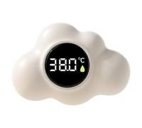 Digital Tub Temperature Gauge - Waterproof Accurate Sensor, Cloud Shape Meter | Intelligent LED Floating Monitor, Smart Visual Water Thermometer For Kids Nursery