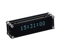 Digital Tube Electronic Clock, Gaming Room VFD Luminous Clock With WiFi Calibration Acrylic Screen Acrylic Filter Rear Power Port(Display)