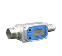 Digital Turbine Flow Meter Digital Flow Meter 4-20mA LCD Inline Liquid Sensor(1.5-inch)
