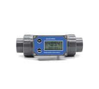 Digital Turbine Flow Meter DN25-DN80 Electronic Liquid Water Flow Gauge With LCD Digital Display For Farm/Garden Irrigation Low Error(Battery Type,DN65)
