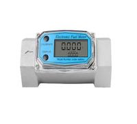 Digital Turbine Flow Meter Stainless Steel Aluminum Digital Flow Meter 3/4" 1" 1.5" Thread Insert Tube(F-F-3-4-AL)
