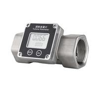 Digital Turbine Flow Meter Stainless Steel Aluminum Flow Meter Threaded 1/2″ 1″ 1.5″(1 inch SS304)
