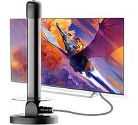 Digital TV Aerial Indoor- Freeview Aerial with Signal Booster, Strong Magnetic Base for Easy Setup, 4K/1080P Smart TV Aerial, Universal Compatibilit