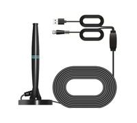 Digital TV Antenna - 4K/1080P HDTV Indoor Outdoor Aerial with Amplified Signal Booster, 250-Mile Range, Magnetic Base & Car Mount for All TV