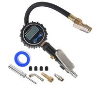 Digital Tyre Inflator Lcd Pressure Gauge Air Line Clip-On Tire