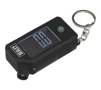 Digital Tyre Pressure / Tread Depth Gauge & LED - Portable Pocket Car Keyring