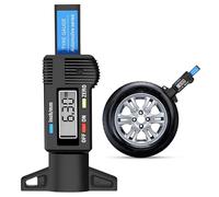 Digital Tyre Tread Depth Gauge 0-25.4mm 1 Inch, Portable Car Tools for Measuring Tyre Wear, Car Essentials & Equipment for Cars, Vans, Trucks and SUVs