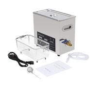 Digital Ultrasonic Cleaner 40kHz with Heater & Timer, 120W Stainless Steel Ultrasonic Cleaning Machine, Professional Ultrasonic Parts Cleaner for Glasses Jewellery Watches Tools UK Plug (6.5L)