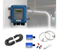 Digital Ultrasonic Flow Meter DN15-6000mm, Wall Mounted Flow Control Meter with TM-1 Transducer, IP67 Waterproof, LCD Display for Water, Oil, Sewage, and Alcohol Flow Measurement(SD Yes,DN300-6000)