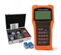 Digital Ultrasonic Flowmeter - Portable Handheld Flow Meter for Copper and PVC Pipes, Clamp-On Transducers, Suitable for -22 to 194℉, DN15-DN100