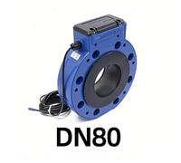 Digital Ultrasonic Water Meter RS485 Output Flowmeter Battery Powered Flange Clamping Irrigation Remote Water Meter(DN80)