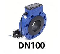 Digital Ultrasonic Water Meter RS485 Output Flowmeter Battery Powered Flange Clamping Irrigation Remote Water Meter(DN100)