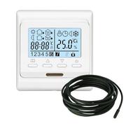 Digital Underfloor Heating Thermostat with Floor Sensor 16A Electric Heater also for boiler water heating systems