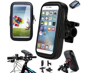 DIGITAL VANGUARD DISCOVERING POSSIBILITIES Dv Bike Phone Holder Waterproof Bicycle Mobile Phone Mount Cycle Handlebar Bag 360° Rotation Two Sizes 5.5 inches 6.3 inches (Large 6.3 Inches)
