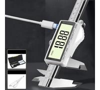 Digital Vernier Caliper 0.01mm Precision Measuring Tool Rechargeable Stainless Steel Electronic Caliper Depth Gauge for Jewelry Making and Industrial Measuremen(300MM)