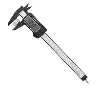 Digital vernier caliper 150mm | 6 Inch Electronic Micrometer Caliper With Large Lcd Screen | Inch/Metric Conversion, 24cm Ruler, Precision Depth Gauge Measuring Tool (Black)