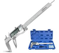 Digital vernier caliper, 150mm digital caliper with special electronic display screen, capable of automatic adjustment of inch/millimeter/fraction measurement conversion