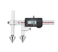 Digital Vernier Caliper, Stainless Steel Measuring Tool with Extra-large LCD Screen for Measuring Center Distance of Round Holes, Range 20-150mm