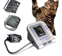 Digital Veterinary Blood Pressure Monitor, Automatic Measurement Electronic Sphygmomanom with 3 Cuffs, Pet Blood Pressure Monitor for Dog Cat Pets Animal Care
