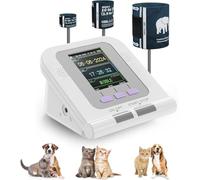 Digital Veterinary Blood Pressure Monitor, Veterinary Equipment, Veterinary Electronic Sphygmomanom, 3 Mode 3 Cuffs, 2.8-inch LCD Display, For Dog/Cat/Pets Animal Care