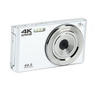 Digital Video Camera 4K 44MP Full HD 2.8in Screen 16X Digital Zoom Camera Shock Proof HD Video Camera Camcorder for Photography (Silver)