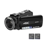 digital video camera HUIOP HDR-Z88 4K Digital Video Camera 30MP Camcorder DV Recorder 3.0 Inch IPS Touch Panel 10X Optical Zoom Auto Focus WiFi Connection Slow Motion Time Lapse Recording with Carry B