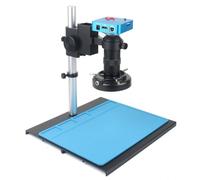 Digital Video Microscope with Camera and Circular Lamp for Phone Repair, Continuous Focal Magnification, Ideal for Soldering and Detailed Inspection