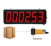 Digital Visitor Counter 0-999999, 6-Digit Counter with Switch