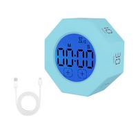 Digital Visual Cube Timer, Sensor Flip Timer LCD Display Productivity Pomodoro Timer for Kitchen Classroom Office