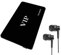 Digital Voice Activated Audio Recorder,16GB VIP Card Audio Voice Recorder and MP3 Player (VIP Card Black)