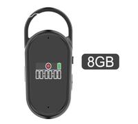 Digital Voice Activated Recorder, Noise Reduce Dictaphone Professional Digital Voice Recorder Device for Lectures Meetings Interviews Classes, Supports 189 Languages Translation (8GB)