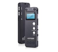 Digital Voice Recorder, USB Rechargeable Dictaphone with MP3 Player, Stereo HD Recording for Lectures, 8GB Storage