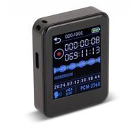 Digital Voice Recorder, Voice Activated Audio Recorder with One Touch Record & Auto Save, 32GB Dictation Recorder for Lectures Meetings Interviews, MP3 Player