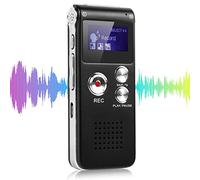 Digital Voice Recorders with MP3 Player 8GB Audio Recorder Automatic Noise Reduction and Rechargeable USB 24 Hours Recording Work